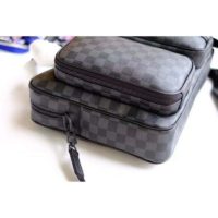 Louis Vuitton LV Men Utility Business Bag Damier Graphite Canvas