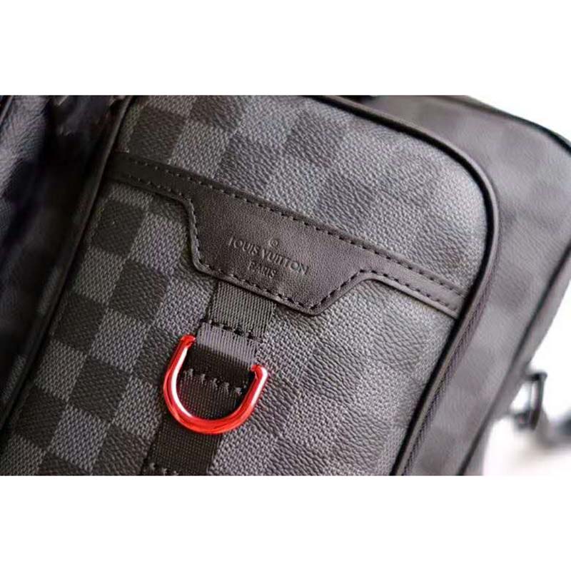 LOUIS VUITTON Damier Graphite Utility Business Bag 1222604