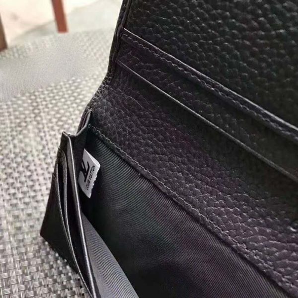 Louis Vuitton LV Unisex Alexandre Wallet in Taiga Leather-Black (10)