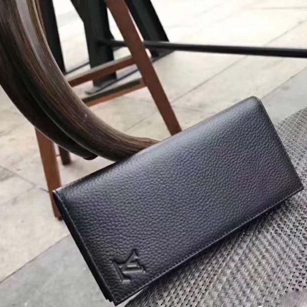 Louis Vuitton LV Unisex Alexandre Wallet in Taiga Leather-Black (4)
