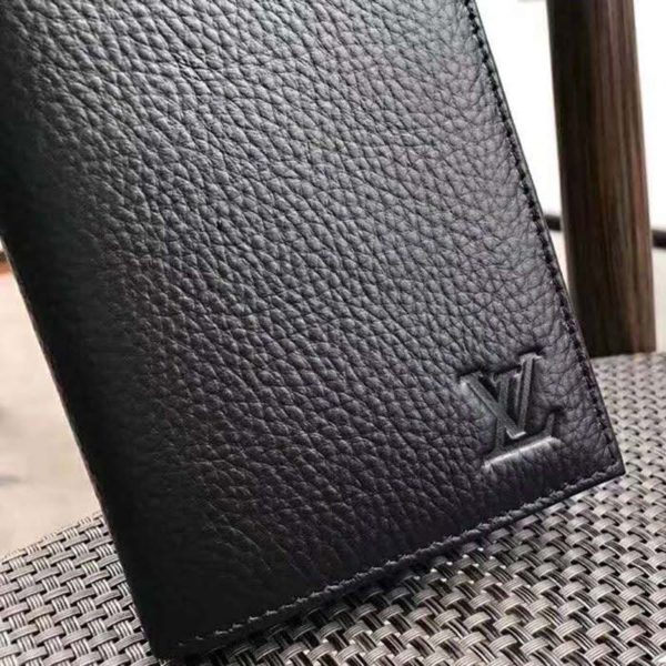 Louis Vuitton LV Unisex Alexandre Wallet in Taiga Leather-Black (5)