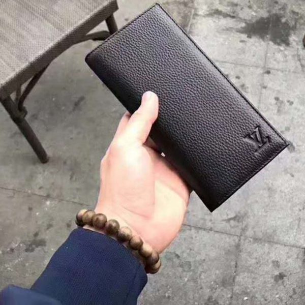 Louis Vuitton LV Unisex Alexandre Wallet in Taiga Leather-Black (7)