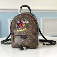 Louis Vuitton LV Unisex Backpack Bag in Monogram Canvas-Brown