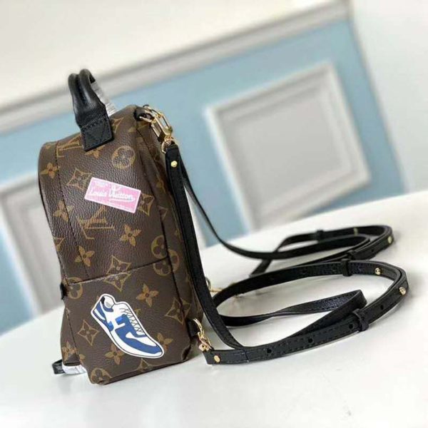 Louis Vuitton LV Unisex Backpack Bag in Monogram Canvas-Brown (3)