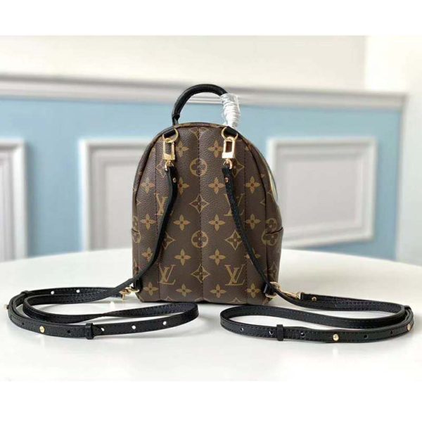 Louis Vuitton LV Unisex Backpack Bag in Monogram Canvas-Brown (4)