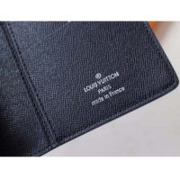 Louis Vuitton LV Unisex Brazza Wallet Black Taiga Leather