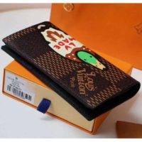 Louis Vuitton LV Unisex Brazza Wallet Giant Damier Ebene Canvas