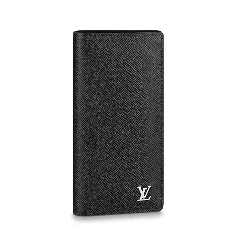 Louis Vuitton Brazza Wallet Black Taiga