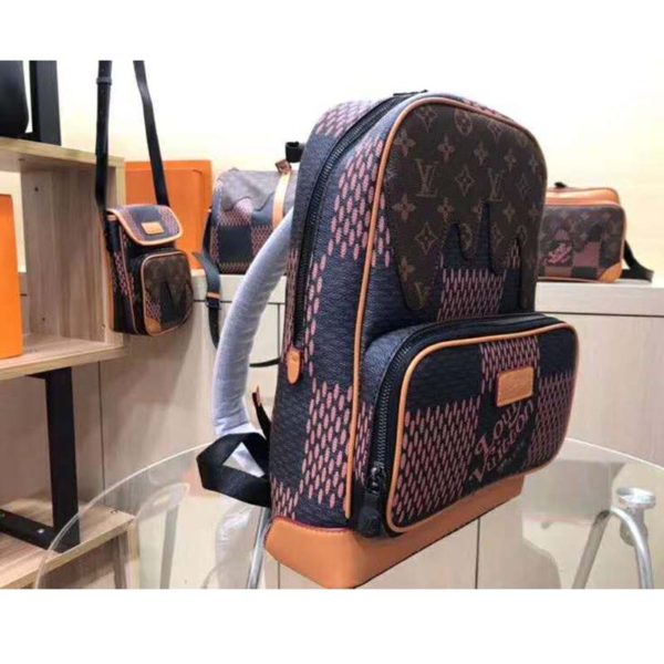 Louis Vuitton LV Unisex Campus Backpack Giant Damier Ebene Coated Canvas (3)