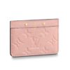 Louis Vuitton LV Unisex Card Holder Monogram Empreinte Leather-Pink