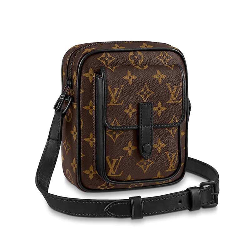 Louis Vuitton Christopher Wearable Wallet Monogram Macassar canvas and cow  leather For Sale at 1stDibs