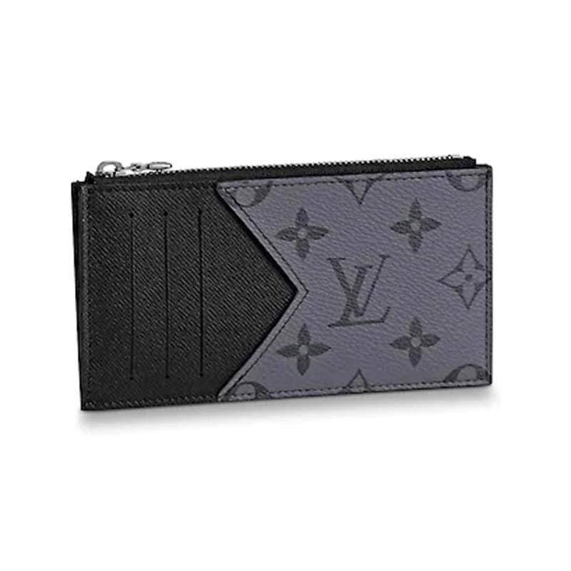 Louis Vuitton Monogram Eclipse Coin Card Holder (SHG-l9jyoH) – LuxeDH