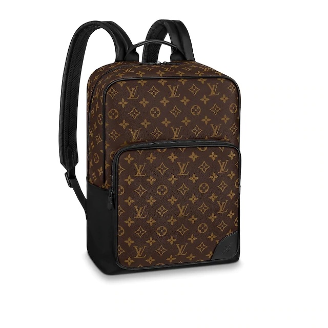 Louis Vuitton LV Unisex Dean Backpack Blue Monogram Macassar