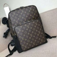 Louis Vuitton LV Unisex Dean Backpack Monogram Macassar Coated Canvas