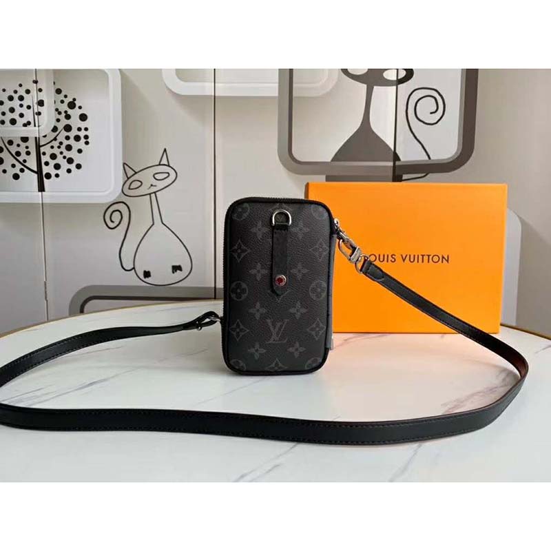 Louis Vuitton Unboxing: Monogram Eclipse Reverse Double Phone Pouch 