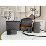 Louis Vuitton LV Unisex Double Phone Pouch Monogram Eclipse Canvas – Image 6