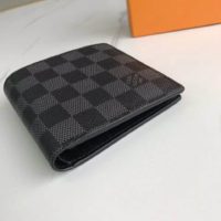 Louis Vuitton LV Unisex Marco Wallet Damier Graphite Coated Canvas