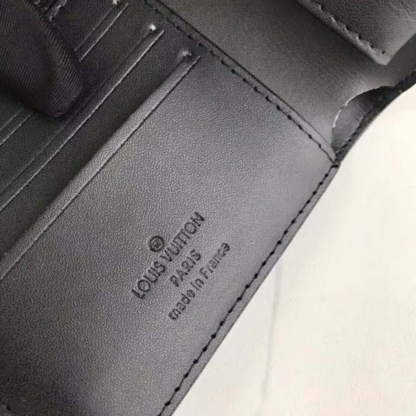 Louis Vuitton LV Unisex Marco Wallet Supple Damier Infini Leather-Black (8)