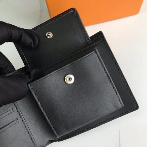 Louis Vuitton LV Unisex Marco Wallet Supple Damier Infini Leather-Black (9)