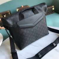 Louis Vuitton LV Unisex Messenger MM Voyager Monogram Eclipse Canvas