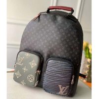 Louis Vuitton LV Unisex Multipocket Backpack Monogram Eclipse Coated Canvas