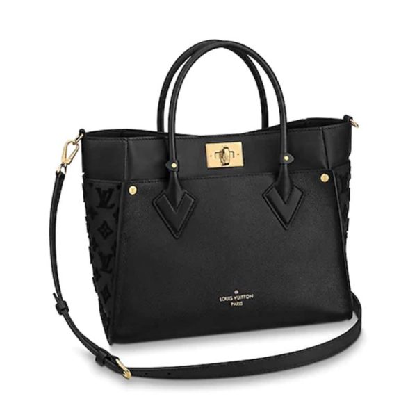 Louis Vuitton LV Unisex On My Side Tote Nappa Softy-Black