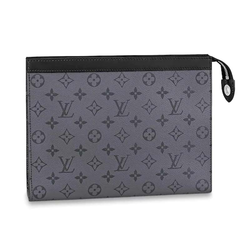 LV x YK Cartera de mano Pochette Voyage Monogram Eclipse - Viaje M81973