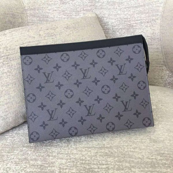 Louis Vuitton LV Unisex Pochette Voyage MM Bag Monogram Eclipse Canvas (2)