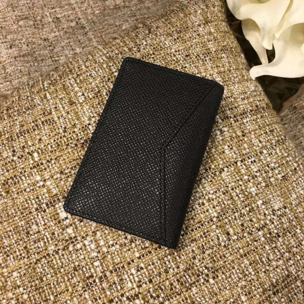 Louis Vuitton LV Unisex Pocket Organizer Taiga Cowhide Leather-Black (3)