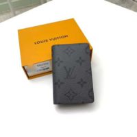 Louis Vuitton LV Unisex Pocket Organizer Wallet Monogram Eclipse Canvas