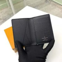 Louis Vuitton LV Unisex Pocket Organizer Wallet Monogram Eclipse Canvas