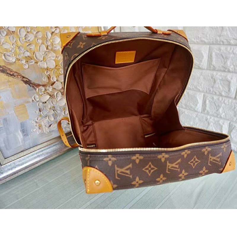 Louis Vuitton Soft Trunk Backpack Monogram Canvas MM For Sale at