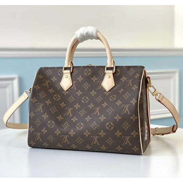 Louis Vuitton LV Unisex Speedy Bandoulière 30 in Monogram Canvas (4)