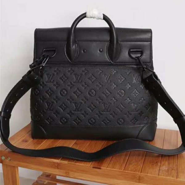 Louis Vuitton LV Unisex Steamer PM Bag Taurillon Cowhide Leather (6)