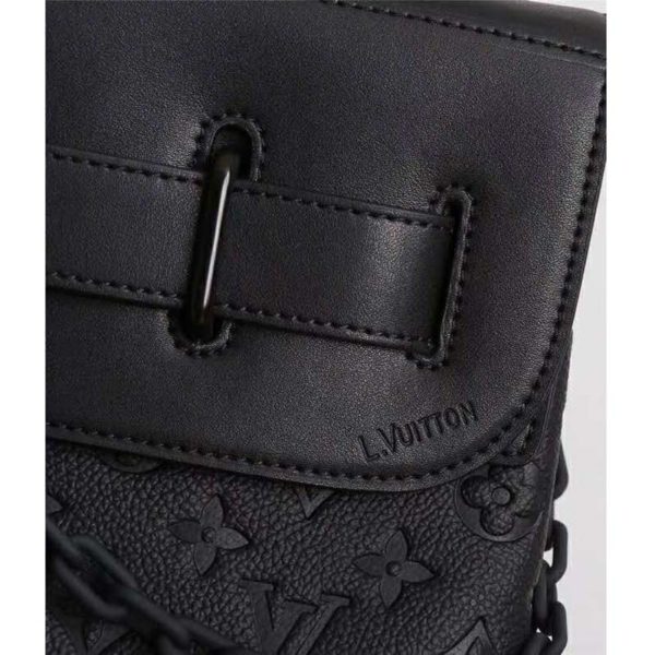 Louis Vuitton LV Unisex Steamer PM Bag Taurillon Cowhide Leather (8)