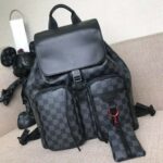 Louis Vuitton LV Unisex Utility Backpack Damier Graphite Canvas-Grey – Bild 2