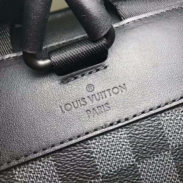 Louis Vuitton LV Unisex Utility Backpack Damier Graphite Canvas-Grey (8)