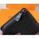 Louis Vuitton LV Unisex Utility Zippy Wallet Damier Graphite Canvas – Image 9