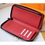 Louis Vuitton LV Unisex Utility Zippy Wallet Damier Graphite Canvas – Image 5