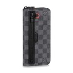 Louis Vuitton LV Unisex Utility Zippy Wallet Damier Graphite Canvas