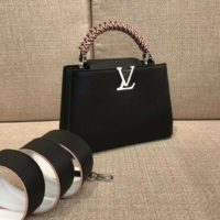 Louis Vuitton LV Women Capucines BB Black Taurillon Leather