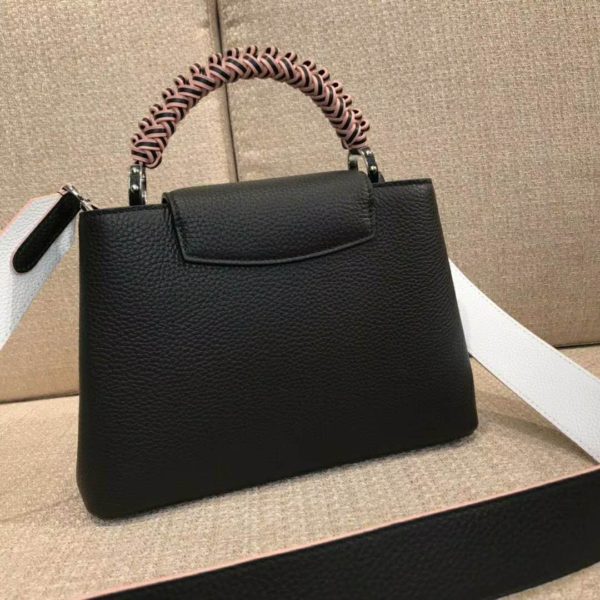 Louis Vuitton LV Women Capucines BB Black Taurillon Leather (5)