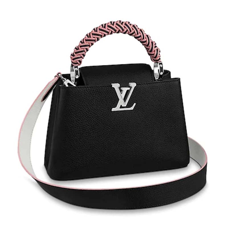 Louis Vuitton Taurillon Capucines BB w/ Strap - Black Handle Bags, Handbags  - LOU778699