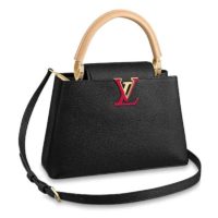 Louis Vuitton LV Women Capucines PM Handbag Taurillon Leather-Purple