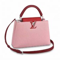 Louis Vuitton LV Women Capucines PM Handbag Taurillon Leather-Purple