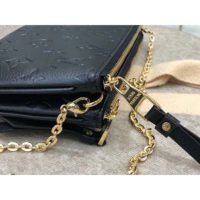 Louis Vuitton LV Women Double Zip Pochette Two-Tone Monogram Empreinte