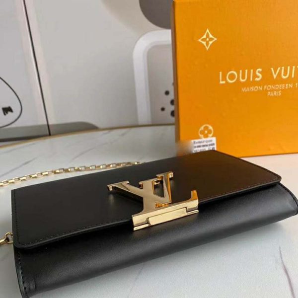 Louis Vuitton LV Women Louise Chain GM Smooth Patent Calfskin (3)