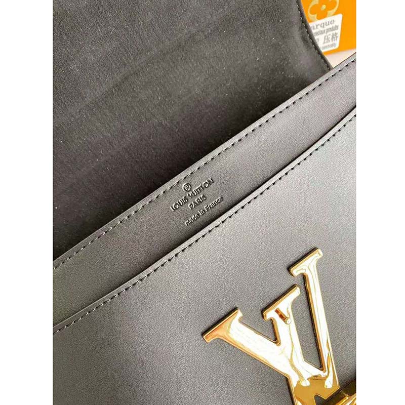 Louis VUITTON. LOUISE cocktail bag, in smooth taupe box,…
