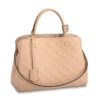 Louis Vuitton LV Women Montaigne MM Handbag Monogram Empreinte Leather-Pink