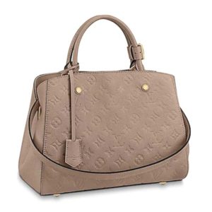 Louis Vuitton LV Women Montaigne MM Handbag Monogram Empreinte Leather-Sandy